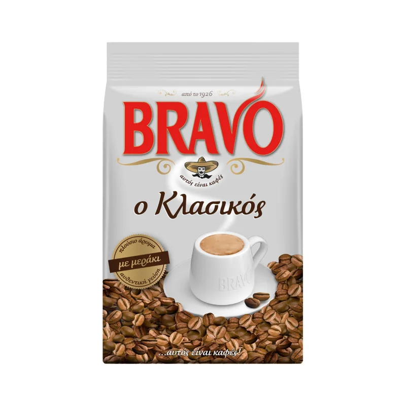 bravo κλασικός καφές ελληνικός 95 g