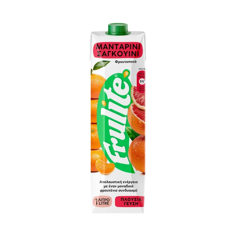 frulite φρουτοποτό μανταρίνι σαγκουίνι 1 L