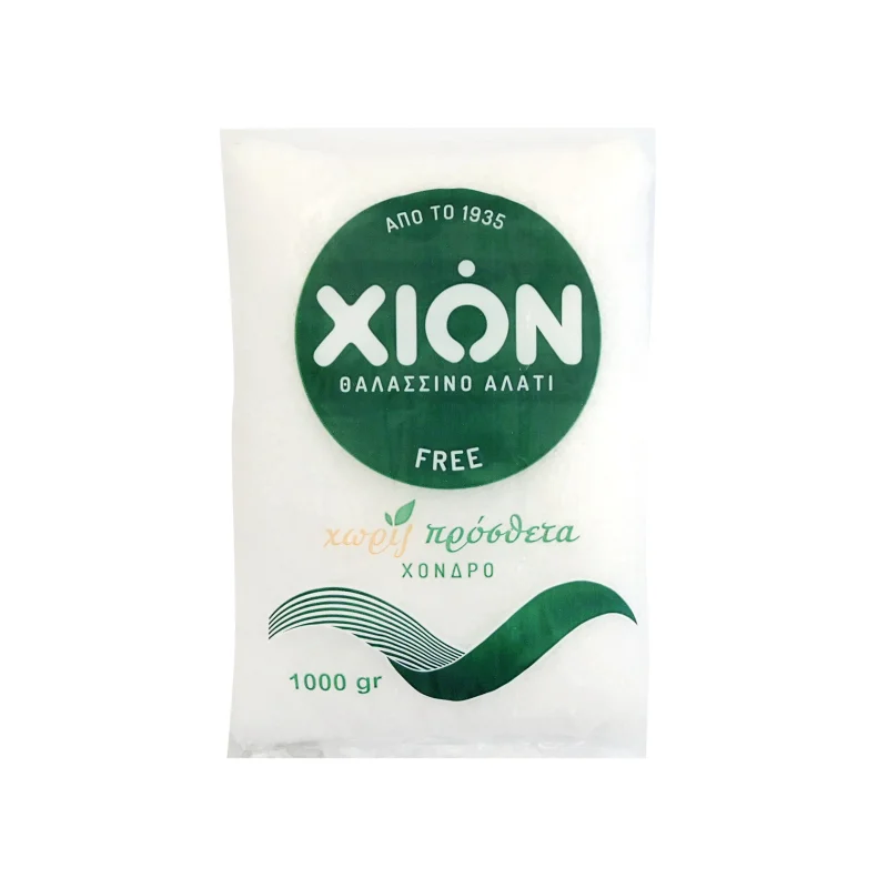 Χιών Σακουλάκι αλάτι θαλασσινό χονδρό 1kg