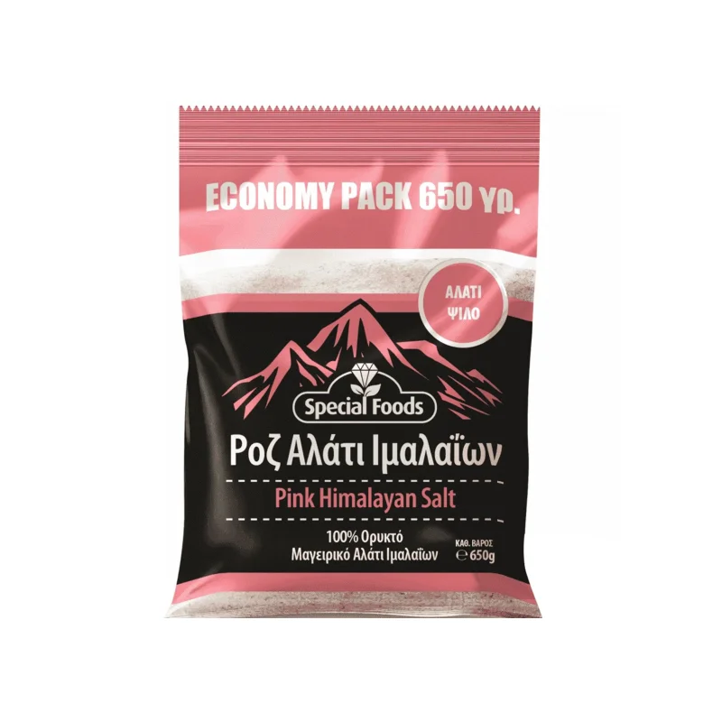 Special Foods αλάτι ορυκτό ροζ Ιμαλαΐων, ψιλό 650g
