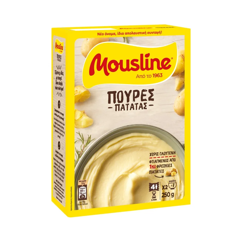 MOUSLINE Πουρές Πατάτας Χωρίς γλουτένη 250g