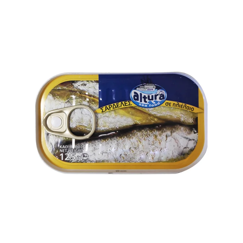 Altura σαρδέλες σε ηλιέλαιο 125g (στραγγισμένο βάρος 90g)
