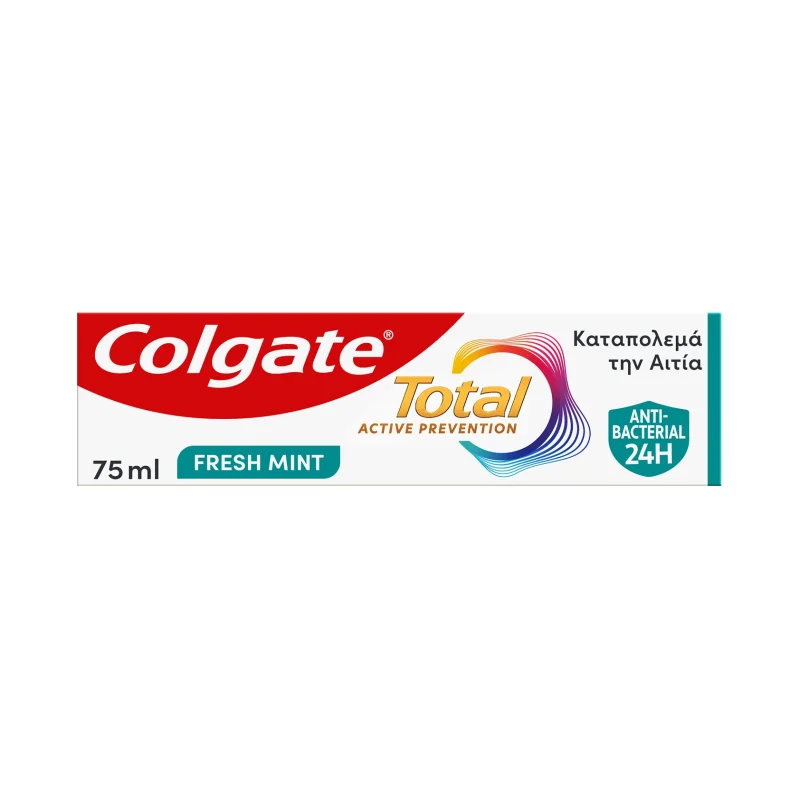 colgate total active οδοντόκρεμα prevention fresh mint 75 ml