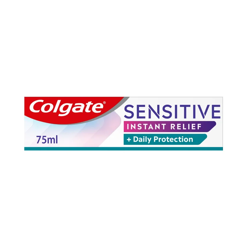 colgate sensitive instant relief οδοντόκρεμα daily protection 75 ml