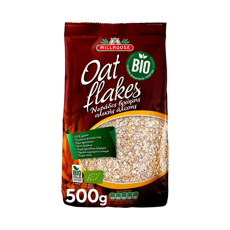 MILLHOUSE Νιφάδες Βρώμης Βιολογικές 500g