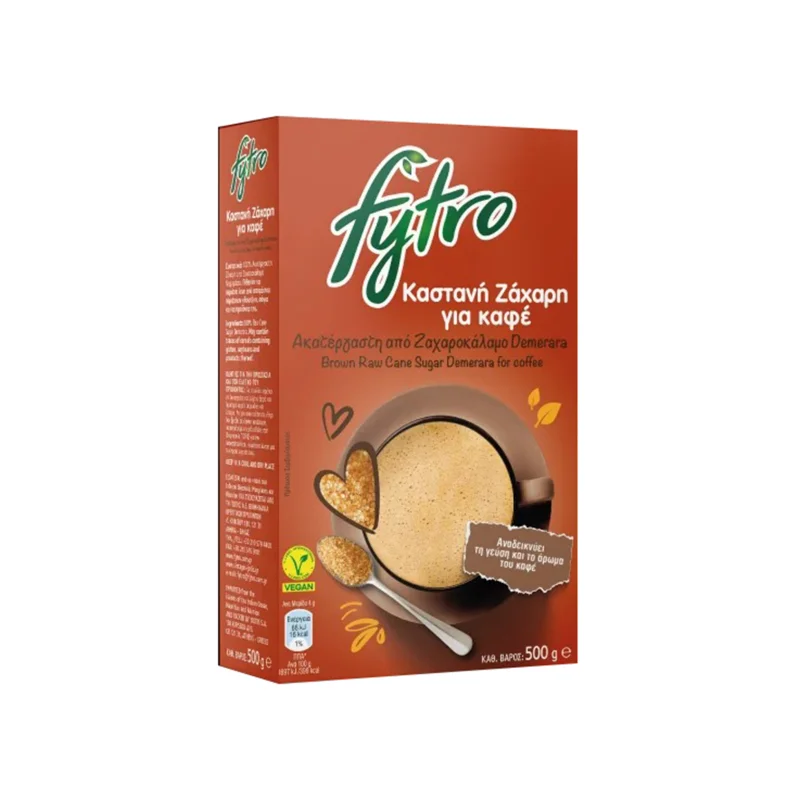 Fytro ζάχαρη καστανή για καφέ 500g