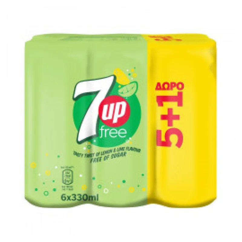 Free Αναψυκτικό Γκαζόζα Χωρίς ζάχαρη 5x330ml +1 Δώρο
