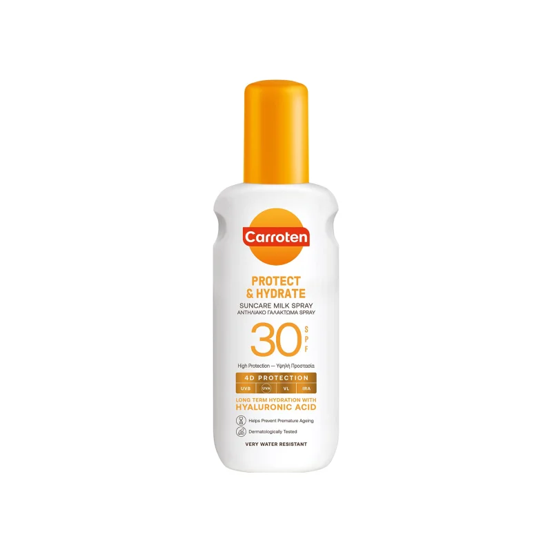 CARROTEN Protect & Hydrate Αντηλιακό Γαλάκτωμα Σπρέι SPF30 200ml