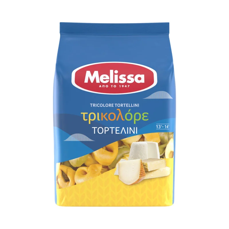 MELISSA Τορτελίνι Τρικολόρε με Τυριά 250g