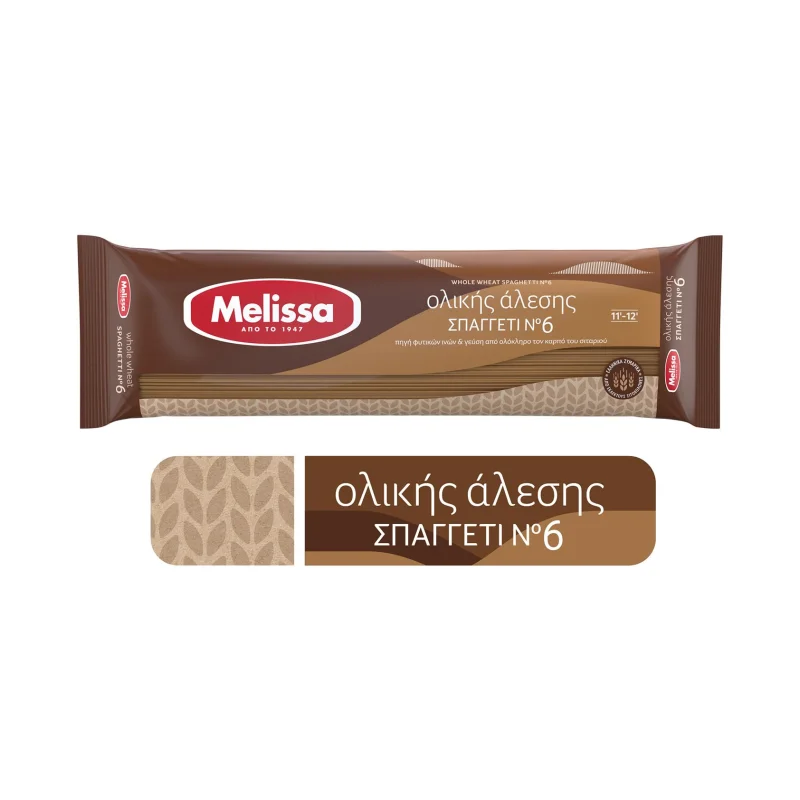 MELISSA Σπαγγέτι Ολικής Άλεσης Νο6 500g