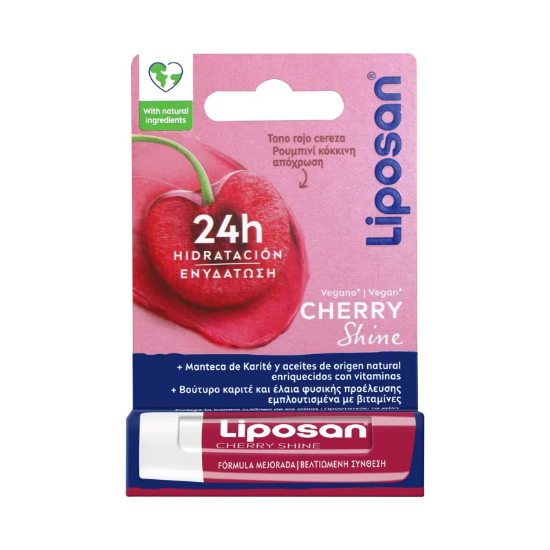 LIPOSAN Cherry Shine Ενυδατικό Χειλιών Κεράσι 4,8g