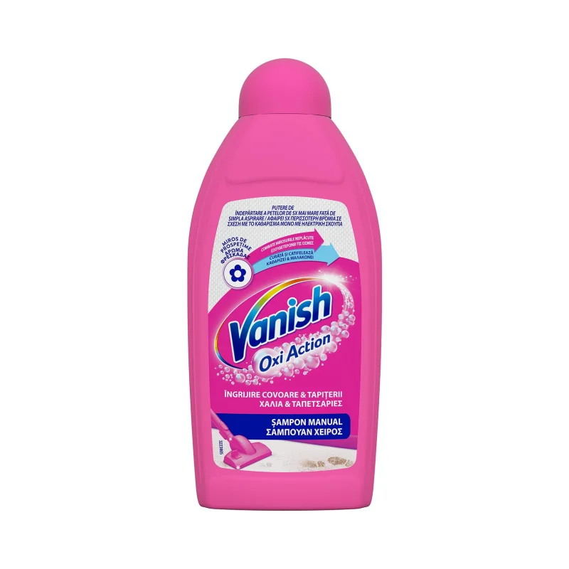VANISH Oxi Action Σαμπουάν Καθαρισμού Χαλιών και Ταπετσαριών 500ml