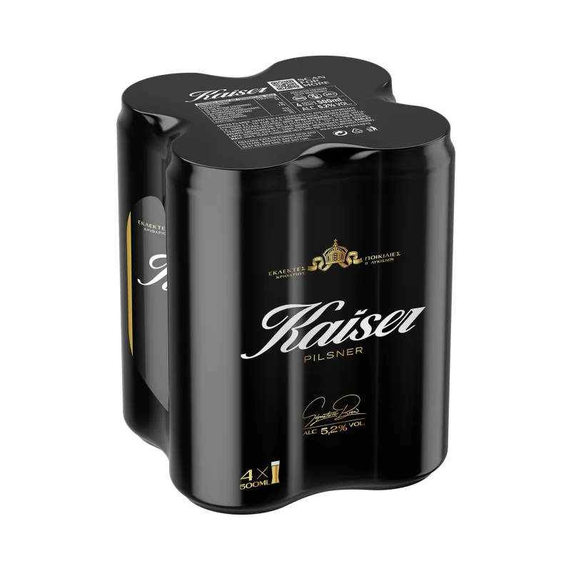 KAISER Pilsner Μπίρα Κουτί 4x500ml