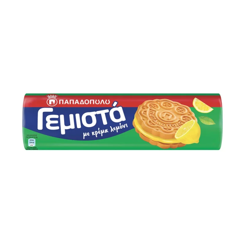 ΠΑΠΑΔΟΠΟΥΛΟΥ Μπισκότα Γεμιστά Λεμόνι 200 g