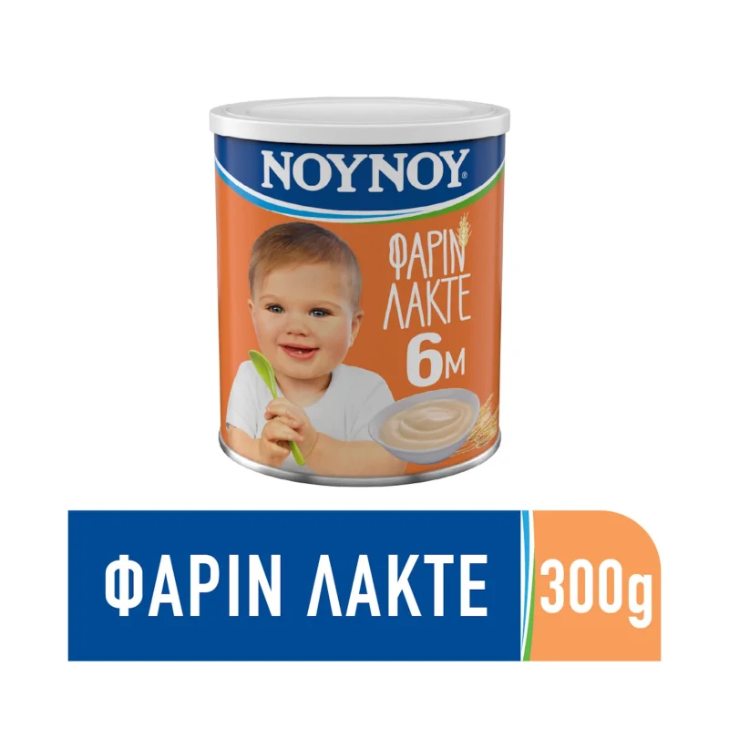 ΝΟΥΝΟΥ Βρεφική Κρέμα Φαρίν Λακτέ με Σιτάλευρο και Γάλα 300g