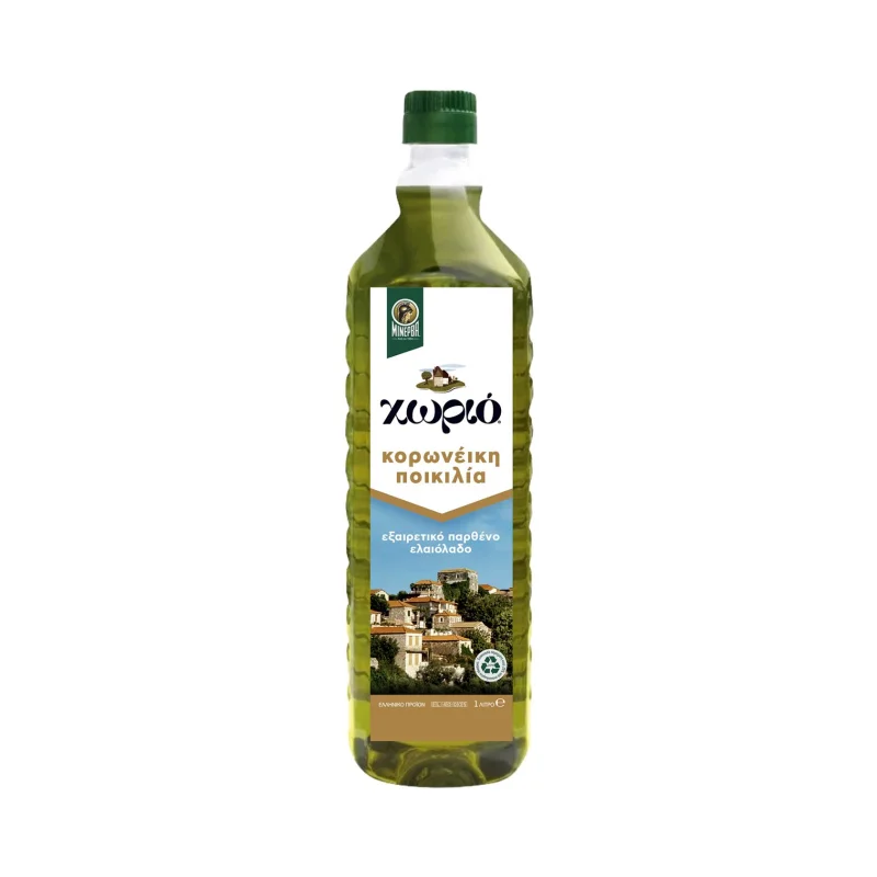 ΜΙΝΕΡΒΑ Χωριό Εξαιρετικό Παρθένο Ελαιόλαδο Κορωνέικη Ποικιλία 1L