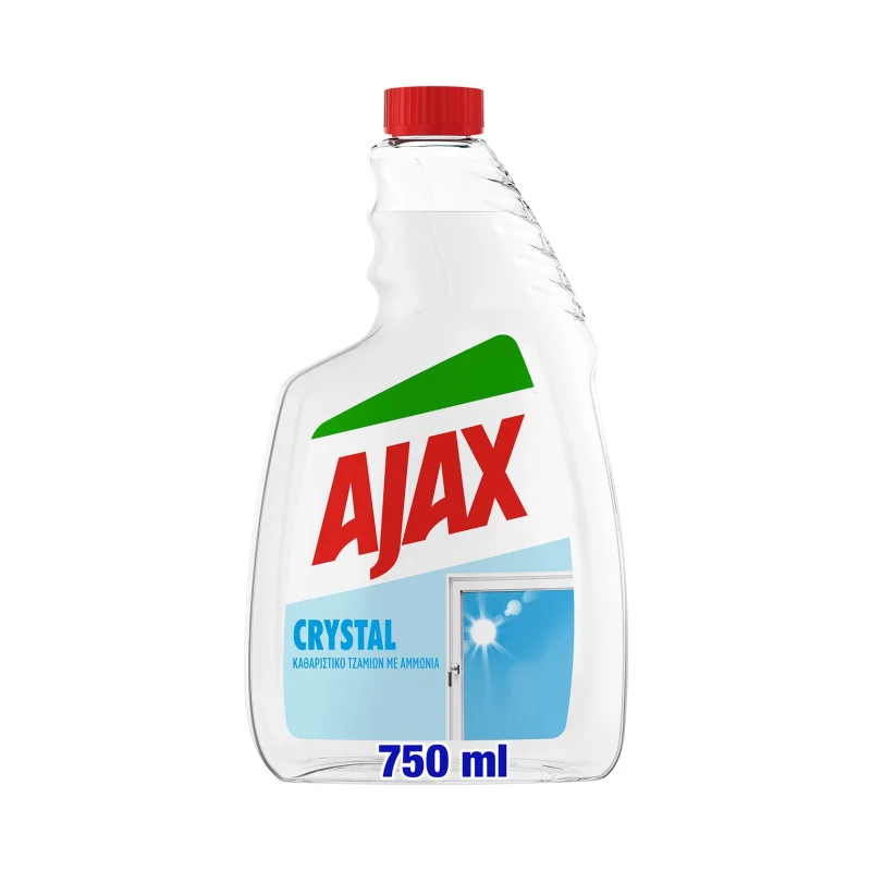 AJAX Καθαριστικό Τζαμιών Crystal Clean Ανταλλακτικό 750 ml