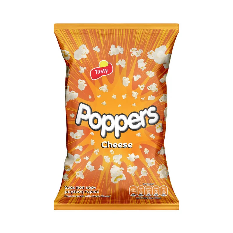 TASTY Poppers Ποπ Κορν με Γεύση Τυρί 75g