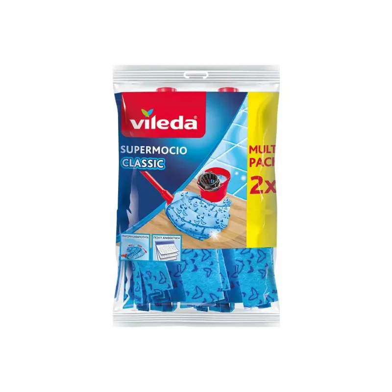 VILEDA Supermocio Classic Ανταλλακτική Σφουγγαρίστρα 2 Τεμάχια