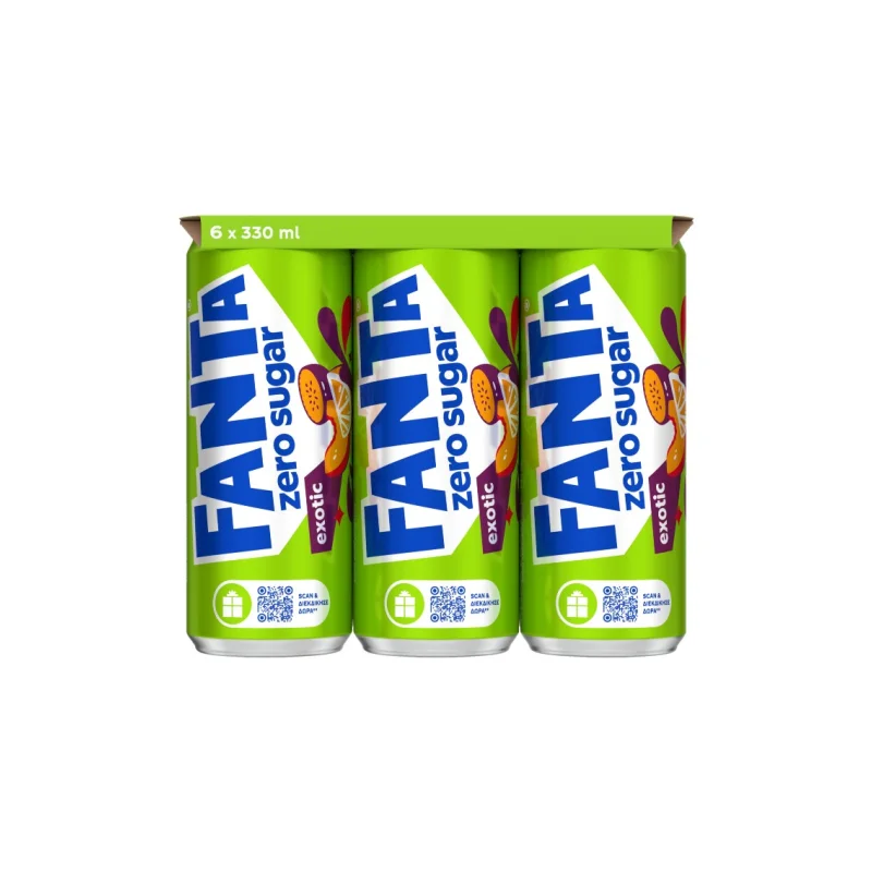 FANTA Exotic Zero Αναψυκτικό 6x330ml