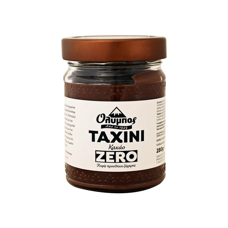 ΟΛΥΜΠΟΣ Ταχίνι Κακάο Zero Χωρίς Προσθήκη Ζάχαρης 280g