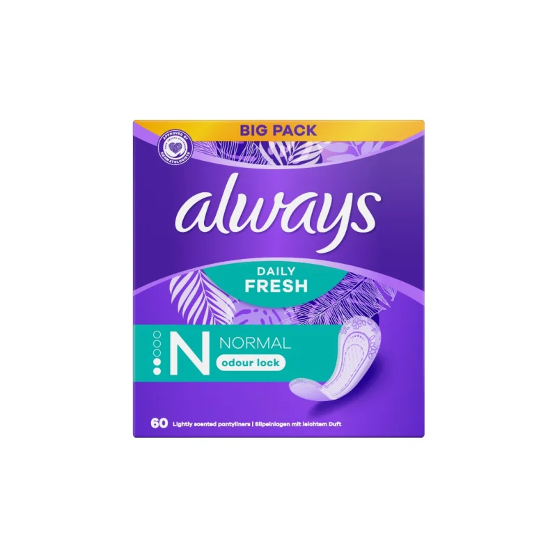 ALWAYS Daily Fresh Normal Σερβιετάκια 60 Τεμάχια
