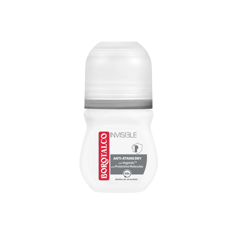 BOROTALCO Αποσμητικό Roll On Invisible 50 ml