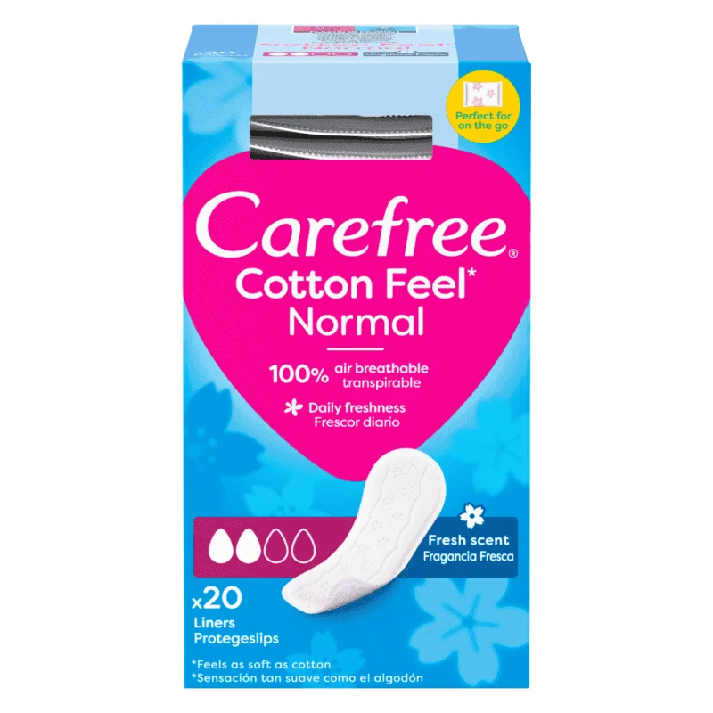 CAREFREE Cotton Feel Normal Fresh Σερβιετάκια 20 Τεμάχια