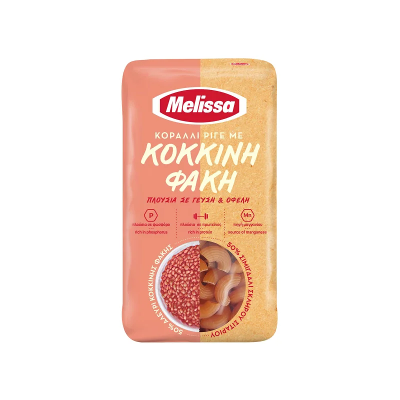 MELISSA Κοράλλι Ριγέ με Κόκκινη Φακή 400g