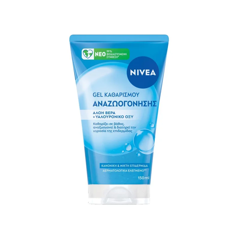 NIVEA Αναζωογονητικό Gel Καθαρισμού Προσώπου με Άνθος Λωτού 150ml