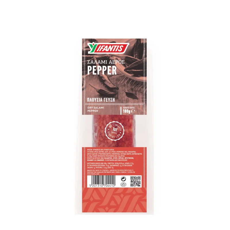 ΥΦΑΝΤΗΣ Pepper Σαλάμι Αέρος με Πιπέρι 180g