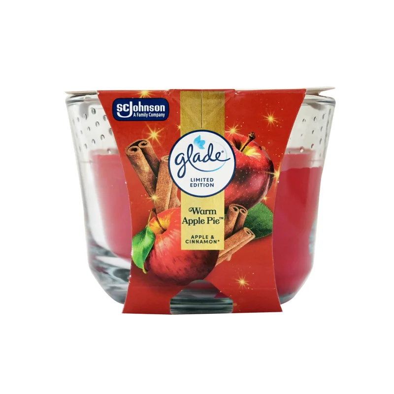 GLADE Warm Apple Pie Αρωματικό Κερί 204g