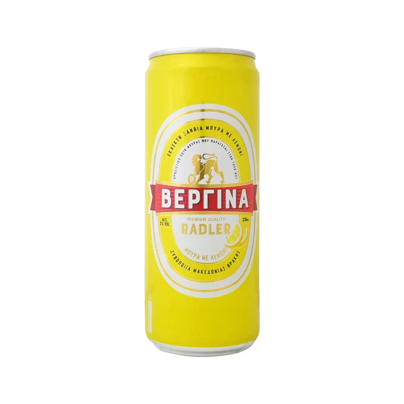 ΒΕΡΓΙΝΑ Radler Μπίρα με Λεμόνι Κουτί 330ml