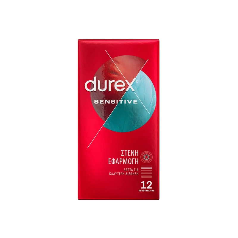 DUREX Sensitive Προφυλακτικά Στενή Εφαρμογή 12 τεμ.