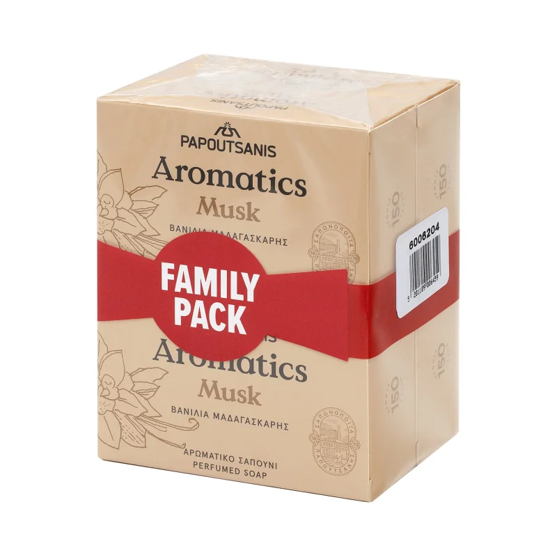 ΠΑΠΟΥΤΣΑΝΗΣ Aromatics Musk Σαπούνι 4x100g