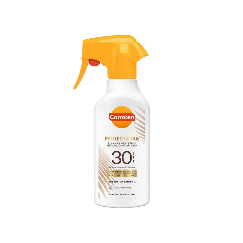 CARROTEN Protect & Tan Αντηλιακό Γαλάκτωμα Trigger Spray SPF30 270ml