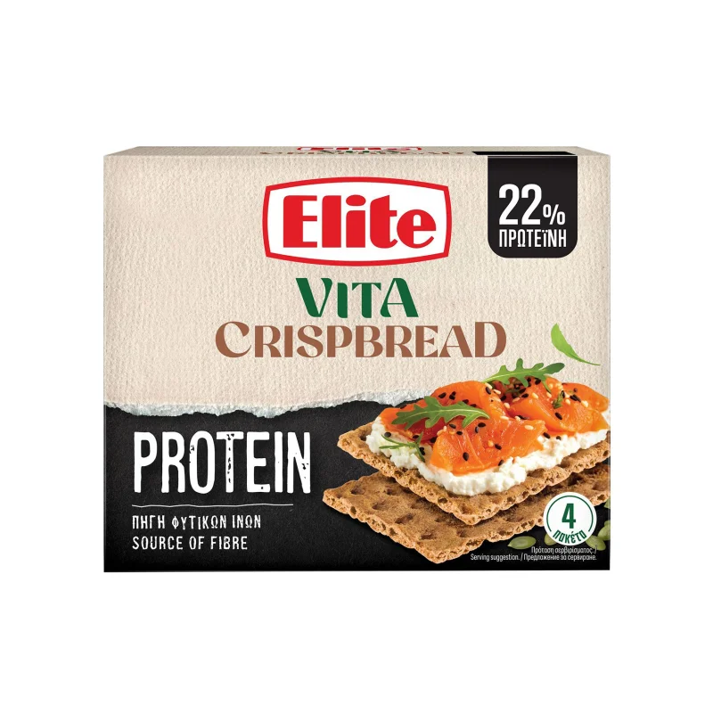 ELITE Vita Crispbread Protein Φρυγανιές 254g