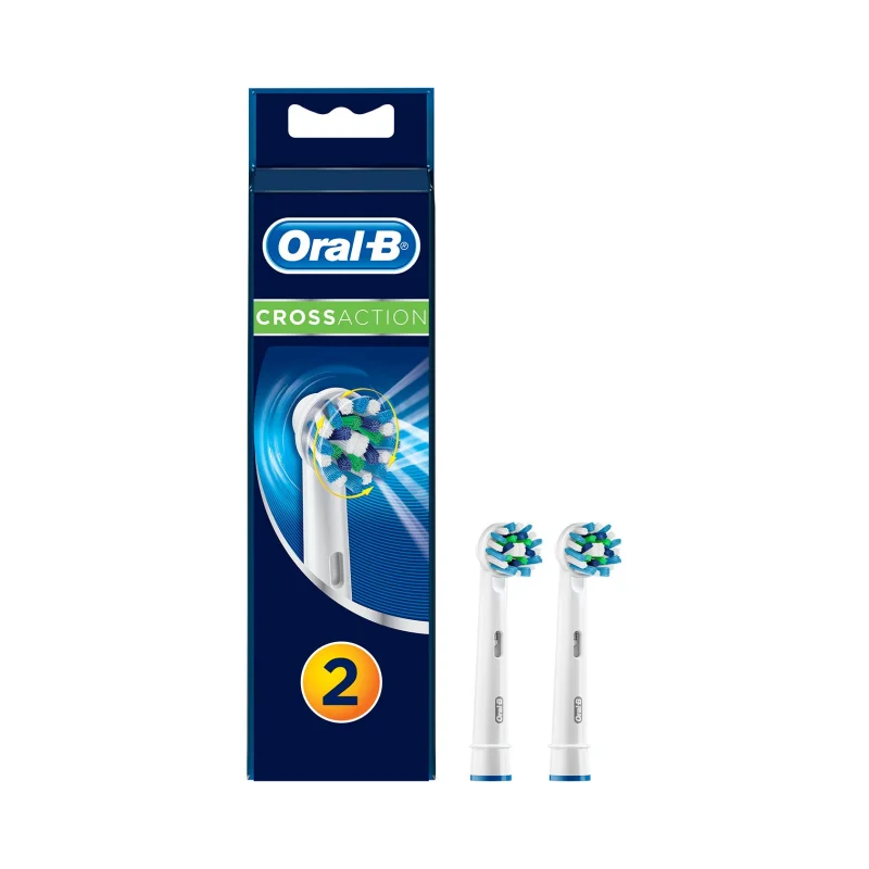 ORAL-B CrossAction Ανταλλακτικές Κεφαλές Ηλεκτρικής Οδοντόβουρτσας 2τεμ