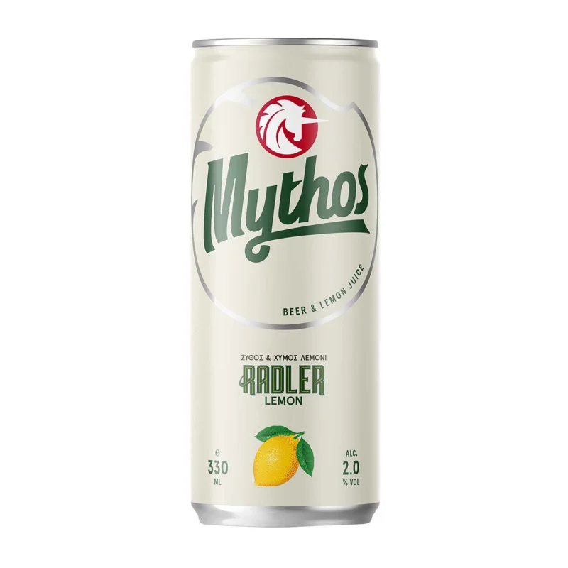 MYTHOS Radler Μπίρα με Λεμόνι Κουτί 330ml
