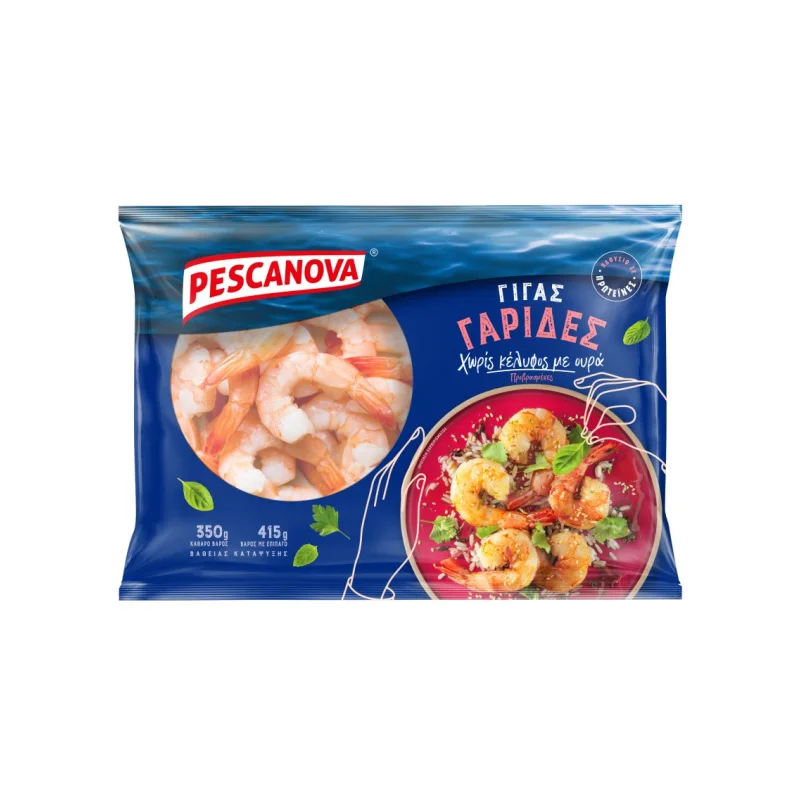 PESCANOVA Γαρίδες Ινδοειρηνικού Γίγας Χωρίς Κέλυφος με Ουρά 350g