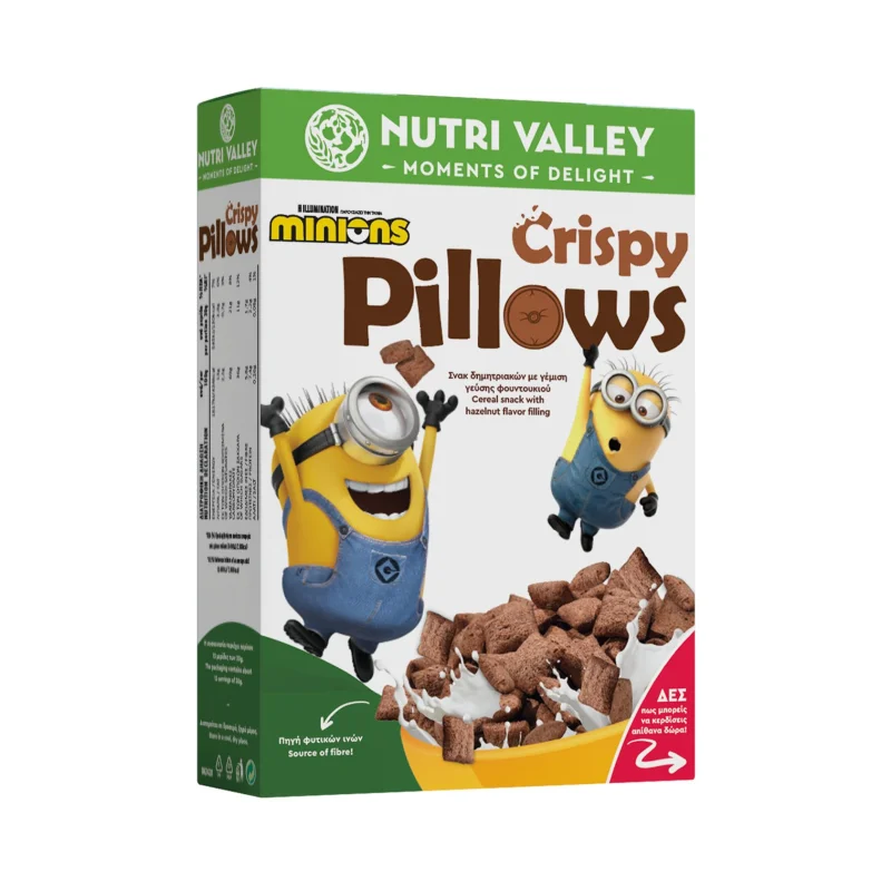 Nutri Valley Δημητριακά Minions Crispy Pillows 375 g