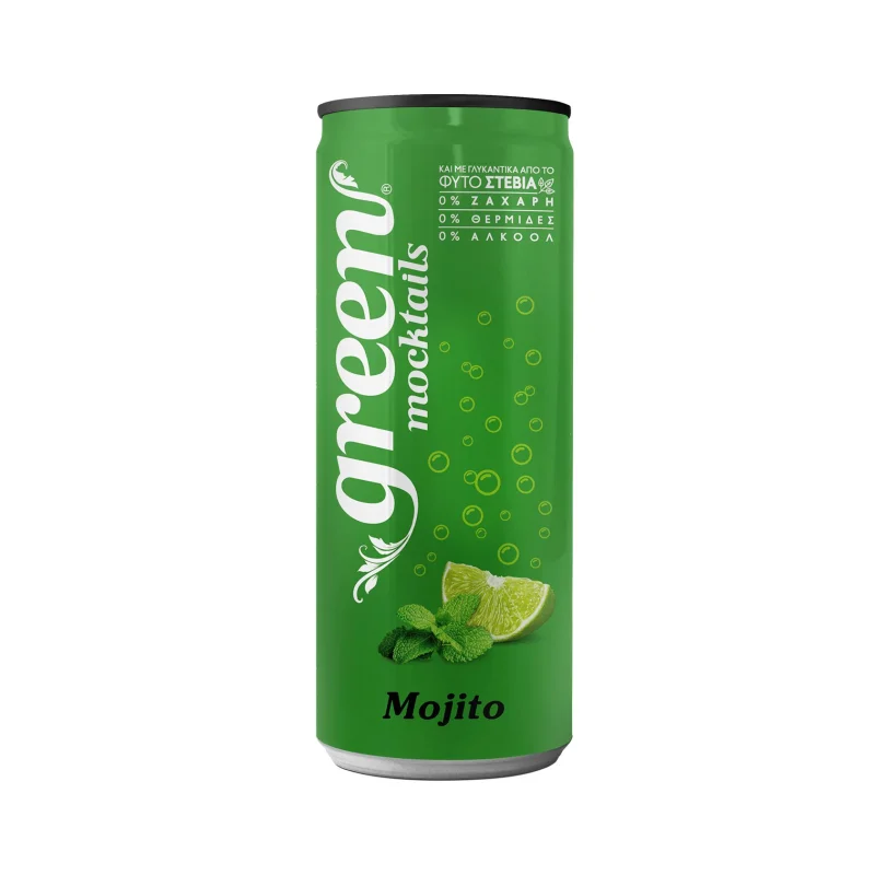 GREEN Mocktails Mojito με Στέβια Κουτί 330ml