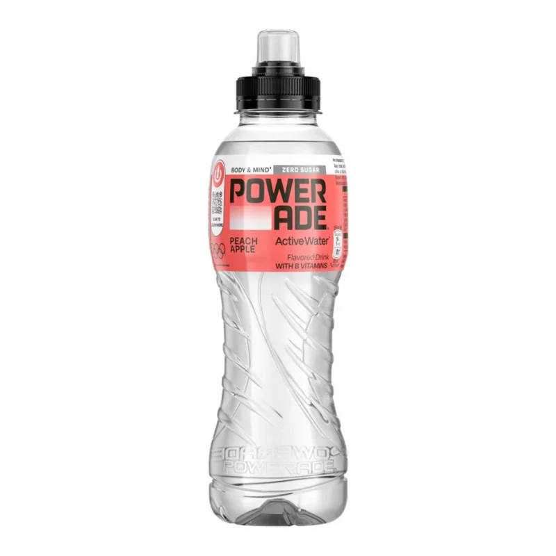 POWERADE Active Water Ροδάκινο και Μήλο Zero Sugar 500ml