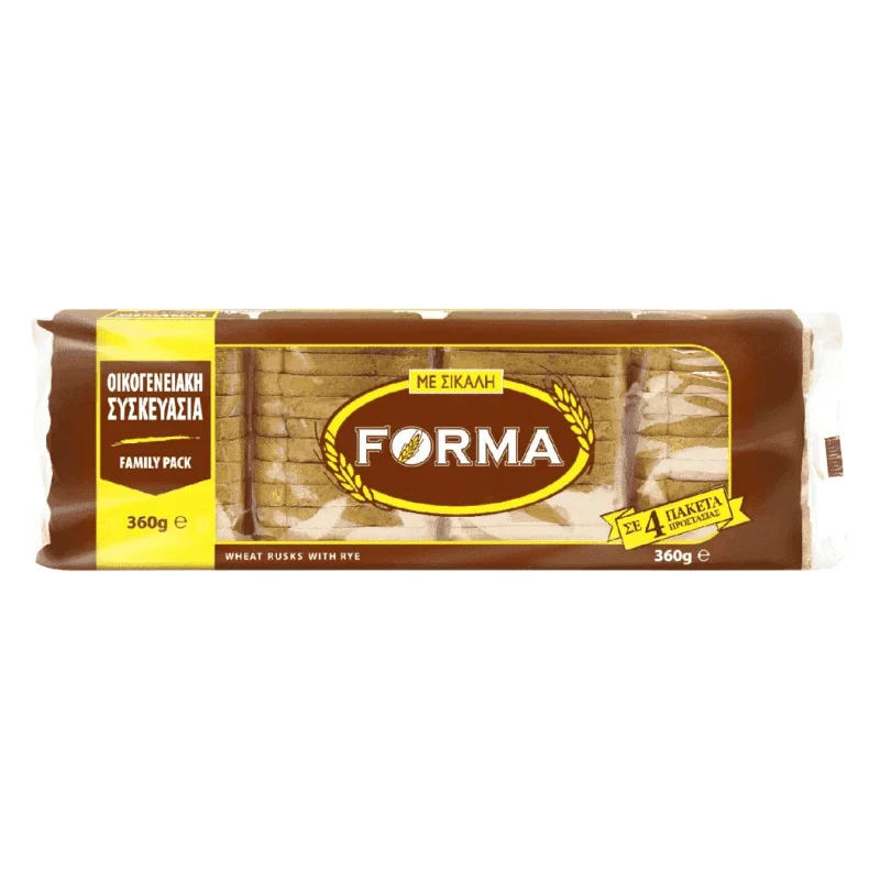 FORMA Φρυγανιές Σίκαλης Οικογενειακή Συσκευασία 360g