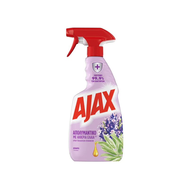 AJAX Απολυμαντικό Επιφανειών με Αιθέρια Έλαια Λεβάντα Spray 500ml