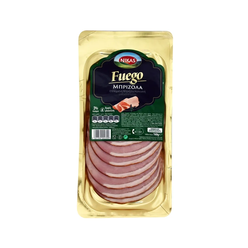 NIKAS Fuego Μπριζόλα Καπνιστή σε Φέτες 160g