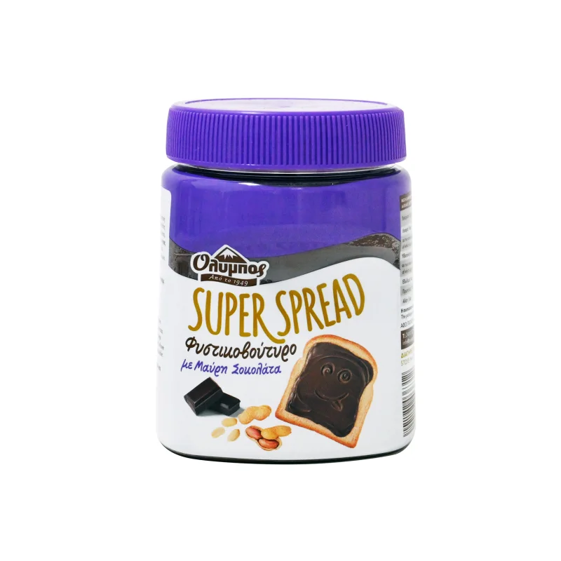 ΟΛΥΜΠΟΣ Super Spread Φυστικοβούτυρο με Μαύρη Σοκολάτα 350g
