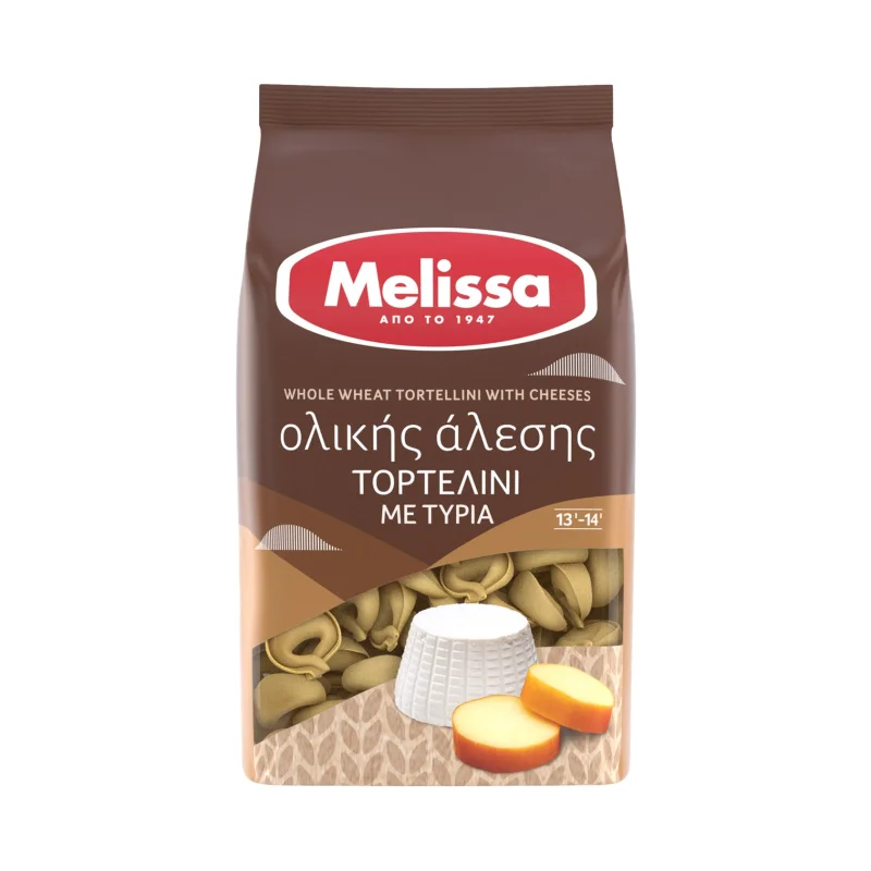 MELISSA Τορτελίνι Ολικής Άλεσης με Τυριά 250g