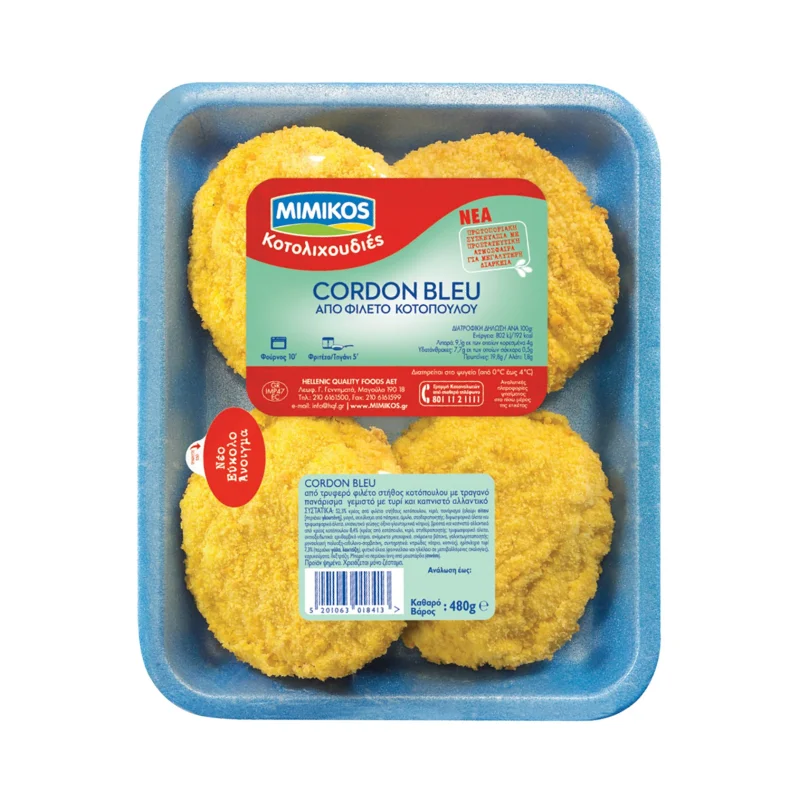 MIMIKOS Cordon Bleu Κοτόπουλο Νωπό 480g