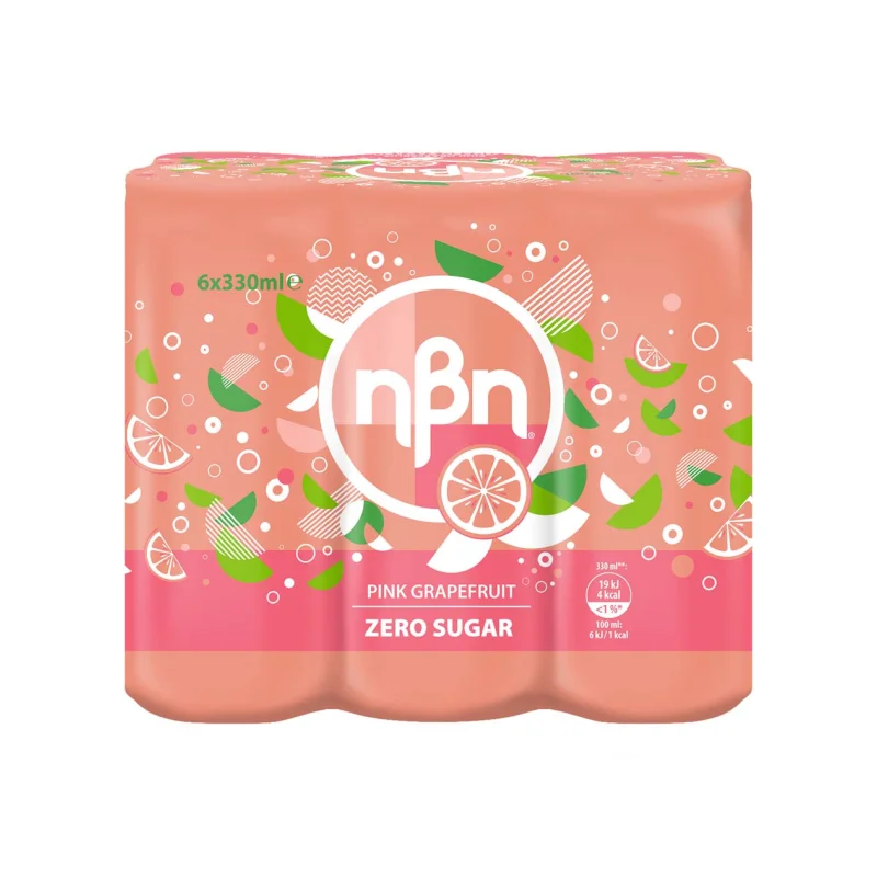 ΗΒΗ Pink Grapefruit Zero Αναψυκτικό Κουτί 6x330ml
